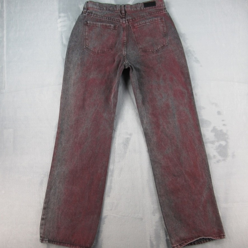 PTCL Ethikal Brand Straight Leg Jeans Red Black Acid Wash Size 29 PL1985BROD - Picture 9 of 14